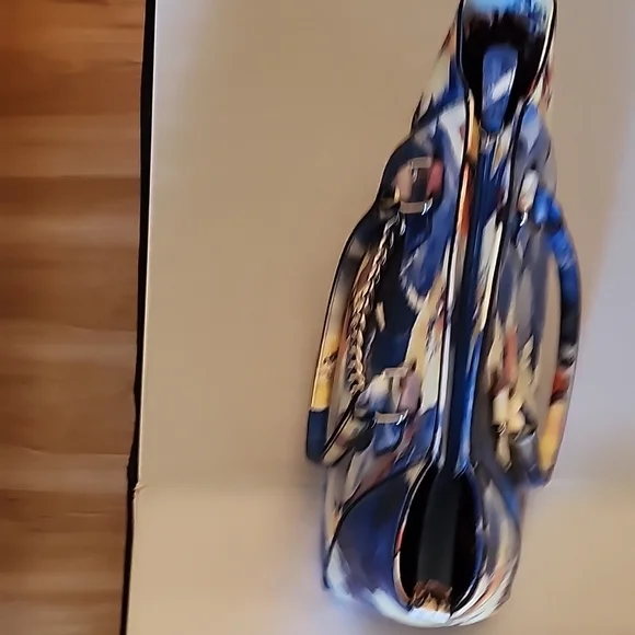 G by Guess Blue and Yellow Floral Tote - Picture 8 of 12